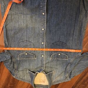Denim Shirt Jacket - Blue Lightweight Men's Shirt Jacket